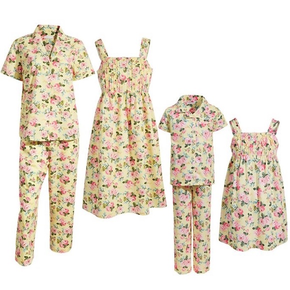 NWT Charter Club Girl's Mommy & Me Matching Notch Collar and Pant Floral Set 12 - Picture 2 of 2